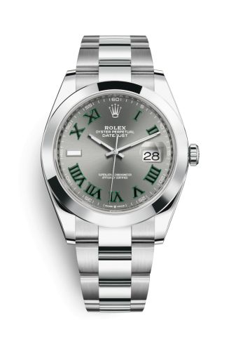 Rolex Datejust 41 Stainless Steel Smooth / Oyster / Slate Roman 126300-0013