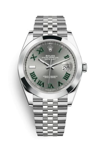 Rolex Datejust 41 Stainless Steel Smooth / Jubilee / Slate Roman 126300-0014