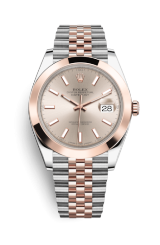 Rolex Datejust 41 Rolesor Everose Smooth / Jubilee / Sundust 126301-0010