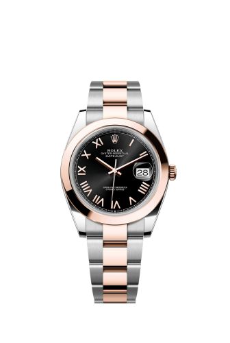 Rolex Datejust 41 Stainless Steel - Everose - Smooth / Black Roman / Oyster 126301-0023