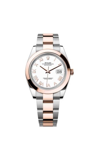 Rolex Datejust 41 Stainless Steel - Everose - Smooth / White Roman / Oyster 126301-0025