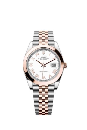 Rolex Datejust 41 Stainless Steel - Everose - Smooth / White Roman / Jubilee 126301-0026