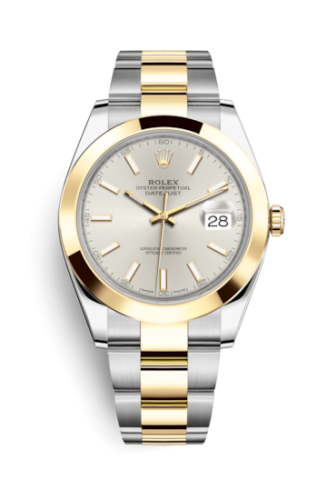 Rolex Datejust 41 Rolesor Yellow Smooth / Oyster / Silver 126303-0001