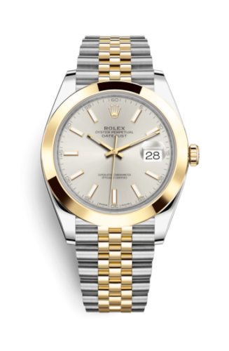 Rolex Datejust 41 Rolesor Yellow Smooth / Jubilee / Silver 126303-0002