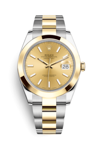 Rolex Datejust 41 Rolesor Yellow Smooth / Oyster / Champagne 126303-0009