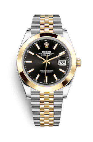 Rolex Datejust 41 Rolesor Yellow Smooth / Jubilee / Black 126303-0014
