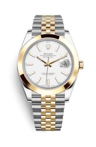 Rolex Datejust 41 Rolesor Yellow Smooth / Jubilee / White 126303-0016