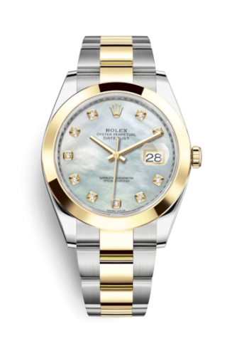 Rolex Datejust 41 Rolesor Yellow Smooth / Oyster / MOP 126303-0017