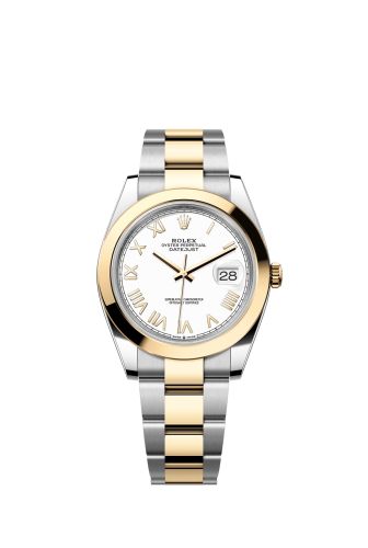 Rolex Datejust 41 Stainless Steel - Yellow Gold - Smooth / White Roman / Oyster 126303-0025