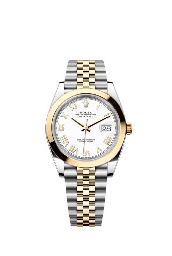 Rolex Datejust 41 Stainless Steel - Yellow Gold - Smooth / White Roman / Jubilee 126303-0026