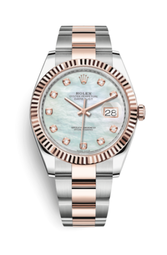 Rolex Datejust 41 Rolesor Everose Fluted / Oyster / MOP 126331-0013