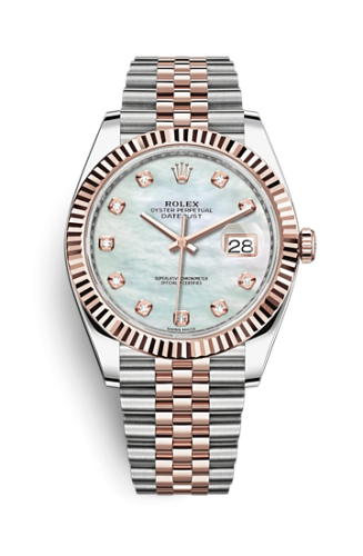 Rolex Datejust 41 Rolesor Everose Fluted / Jubilee / MOP 126331-0014