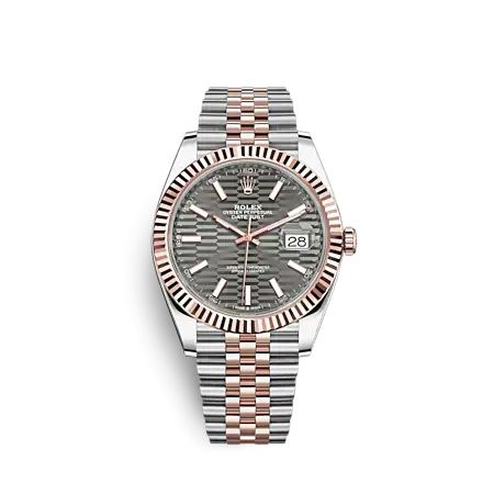 Rolex Datejust 41 Rolesor Everose - Fluted / Jubilee / Slate - Fluted 126331-0020