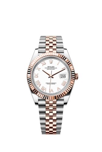 Rolex Datejust 41 Stainless Steel - Everose - Fluted / White Roman / Jubilee 126331-0026