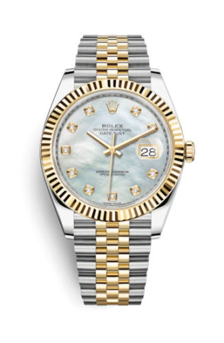 Rolex Datejust 41 Rolesor Yellow Fluted / Jubilee / MOP - Diamond 126333-0018