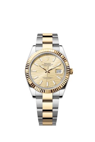 Rolex Datejust 41 Rolesor Yellow Fluted / Oyster / Champagne - Fluted 126333-0021