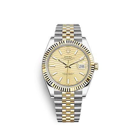 Rolex Datejust 41 Rolesor Yellow - Fluted / Jubilee / Champagne - Fluted 126333-0022