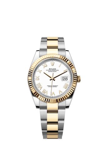 Rolex Datejust 41 Stainless Steel - Yellow Gold - Fluted / White Roman / Oyster 126333-0025
