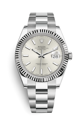 Rolex Datejust 41 Stainless Steel Fluted / Oyster / Silver 126334-0003