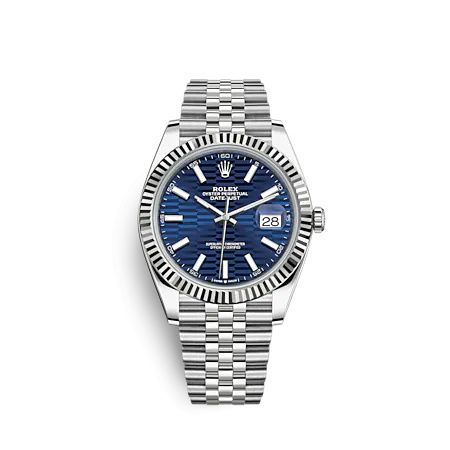 Rolex Datejust 41 Stainless Steel - Fluted / Blue - Fluted / Jubilee 126334-0032