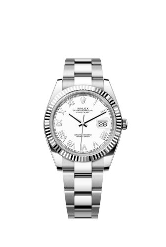 Rolex Datejust 41 Stainless Steel - Fluted / White Roman / Oyster 126334-0035