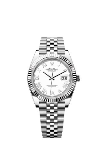Rolex Datejust 41 Stainless Steel - Fluted / White Roman / Juilee 126334-0036