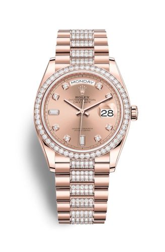 Rolex Day-Date 36 Everose Gold / Diamond / Rose - Diamond / President - Diamond 128345RBR-0020