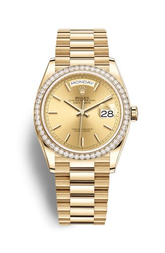 Rolex Day-Date 36 Yellow Gold / Diamond / Champagne / President 128348RBR-0026