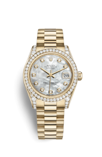 Rolex Datejust 31 Yellow Gold Diamond / President / MOP 178158-0008
