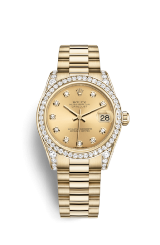 Rolex Datejust 31 Yellow Gold Diamond / President / Champagne Diamond 178158-0009