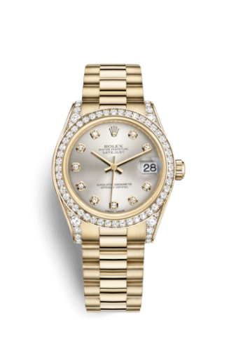 Rolex Datejust 31 Yellow Gold Diamond / President / Silver Diamond 178158-0024