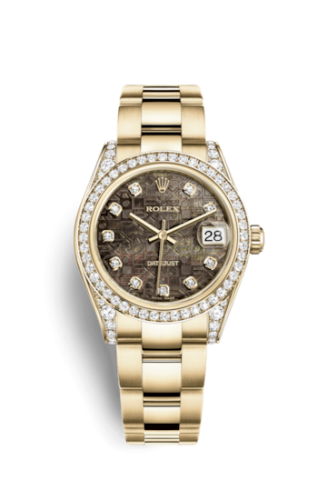 Rolex Datejust 31 Yellow Gold Diamond / Oyster / Black MOP Computer 178158-0043