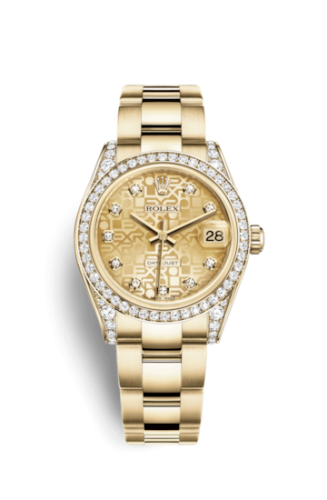 Rolex Datejust 31 Yellow Gold Diamond / Oyster / Champagne Computer 178158-0044
