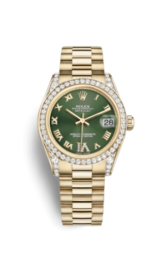 Rolex Datejust 31 Yellow Gold Diamond / President / Olive Computer 178158-0062