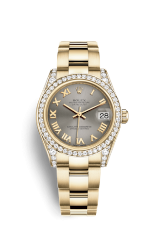 Rolex Datejust 31 Yellow Gold Diamond / Oyster / Steel Roman 178158-0081
