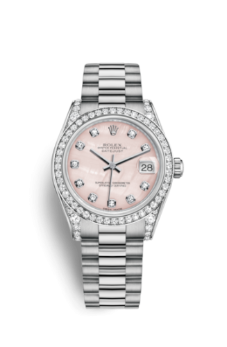 Rolex Datejust 31 White Gold Diamond / President / Pink MOP 178159-0002