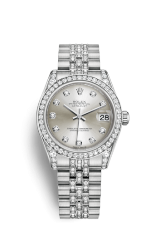 Rolex Datejust 31 White Gold Diamond / Jubilee Diamond / Silver Diamond 178159-0007