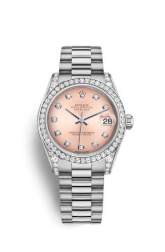 Rolex Datejust 31 White Gold Diamond / President / Pink Diamond 178159-0019