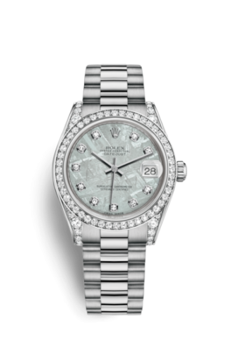 Rolex Datejust 31 White Gold Diamond / President / Meteorite 178159-0021