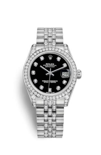Rolex Datejust 31 White Gold Diamond / Jubilee Diamond / Black Diamond 178159-0037
