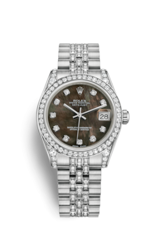 Rolex Datejust 31 White Gold Diamond / Jubilee Diamond / Black MOP 178159-0039