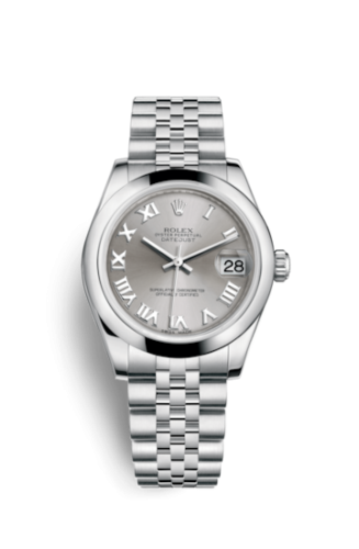Rolex Datejust 31 Stainless Steel Domed / Jubilee / Rhodium Roman 178240-0001