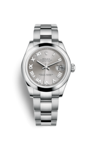 Rolex Datejust 31 Stainless Steel Domed / Oyster / Rhodium Roman 178240-0006