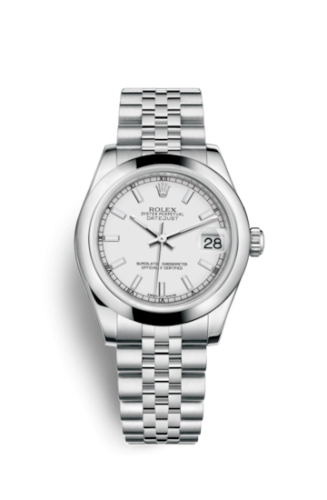 Rolex Datejust 31 Stainless Steel Domed / Jubilee / White 178240-0015