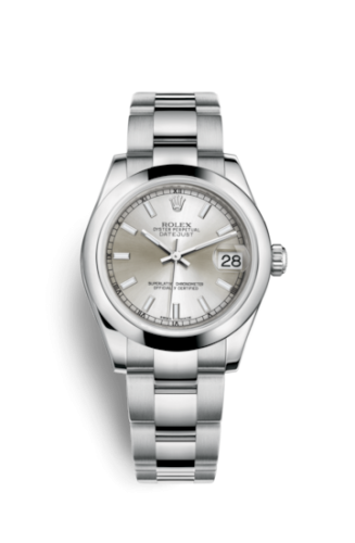 Rolex Datejust 31 Stainless Steel Domed / Oyster / Silver 178240-0022