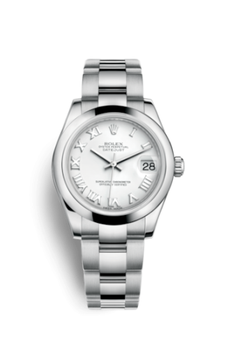 Rolex Datejust 31 Stainless Steel Domed / Oyster / White Roman 178240-0031