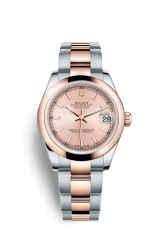 Rolex Datejust 31 Rolesor Everose Domed / Oyster / Pink 178241-0001