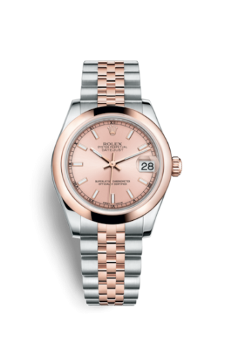 Rolex Datejust 31 Rolesor Everose Domed / Jubilee / Pink 178241-0005