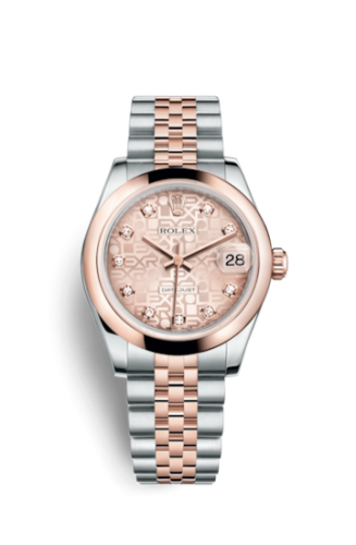 Rolex Datejust 31 Rolesor Everose Domed / Jubilee / Pink Computer 178241-0044