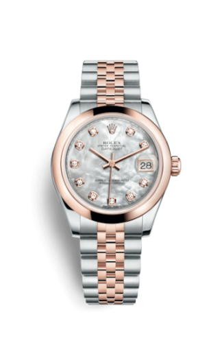 Rolex Datejust 31 Rolesor Everose Domed / Jubilee / MOP 178241-0058